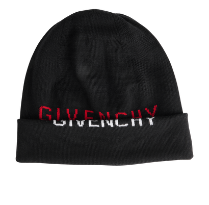 Givenchy Knitted Logo Beanie, front view